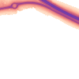 Night-time road noise heatmap for MK17 8AN