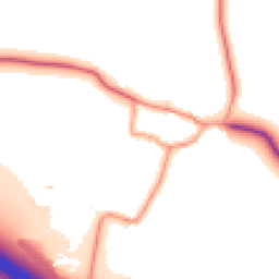 Daytime road noise heatmap for MK17 8BE