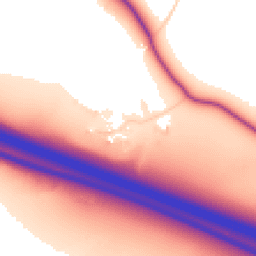 Daytime road noise heatmap for MK17 8BP