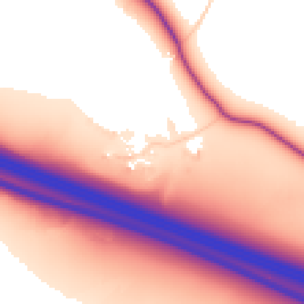 Daytime road noise heatmap for MK17 8BP