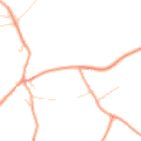 Daytime road noise heatmap for MK17 8DJ