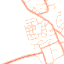 Daytime road noise heatmap for MK17 8FH