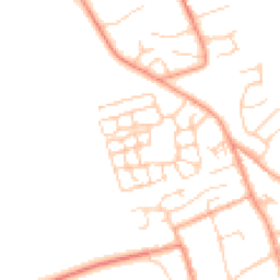 Daytime road noise heatmap for MK17 8FJ