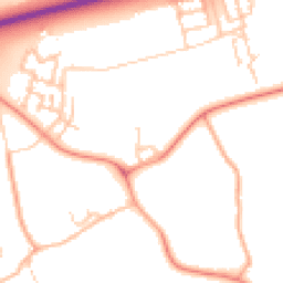 Daytime road noise heatmap for MK17 8FS