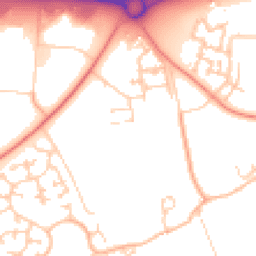 Daytime road noise heatmap for MK17 8FX
