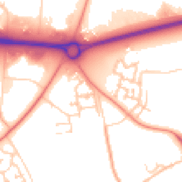 Daytime road noise heatmap for MK17 8FZ