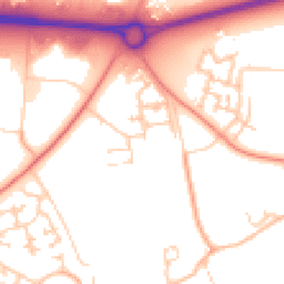 Daytime road noise heatmap for MK17 8GZ
