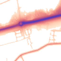 Daytime road noise heatmap for MK17 8HG