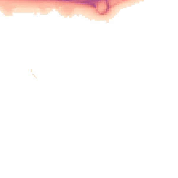 Night-time road noise heatmap for MK17 8JE