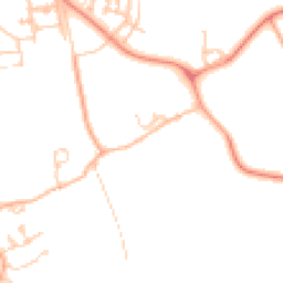 Daytime road noise heatmap for MK17 8LH