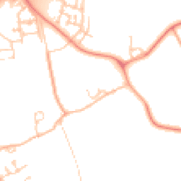 Daytime road noise heatmap for MK17 8LN