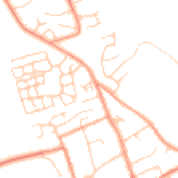 Daytime road noise heatmap for MK17 8NB