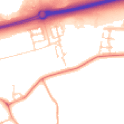 Daytime road noise heatmap for MK17 8PE