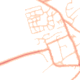 Daytime road noise heatmap for MK17 8PU