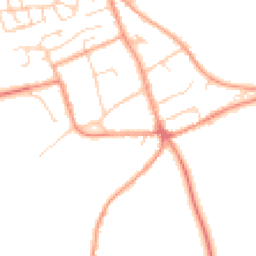 Daytime road noise heatmap for MK17 8QH