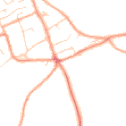 Daytime road noise heatmap for MK17 8QR