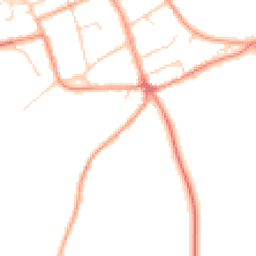 Daytime road noise heatmap for MK17 8TE