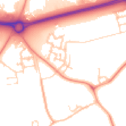 Daytime road noise heatmap for MK17 8TU