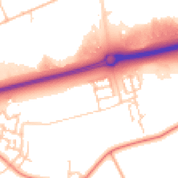 Daytime road noise heatmap for MK17 8TY