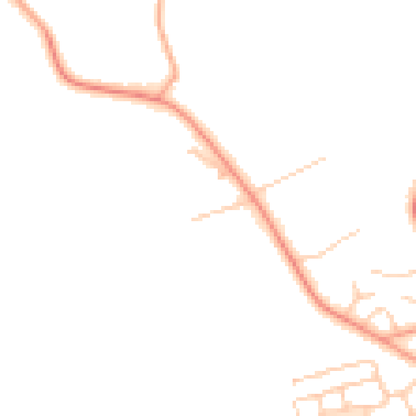Daytime road noise heatmap for MK17 8UG