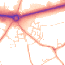 Daytime road noise heatmap for MK17 8WR