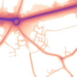 Daytime road noise heatmap for MK17 8WS
