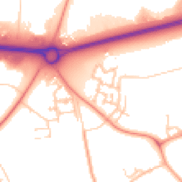 Daytime road noise heatmap for MK17 8WX
