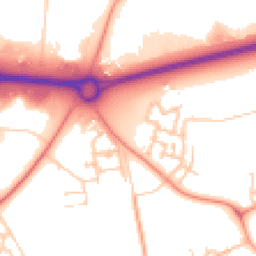 Daytime road noise heatmap for MK17 8WY
