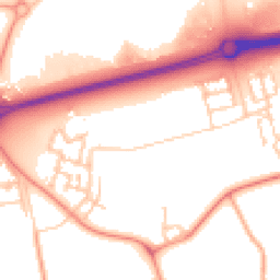 Daytime road noise heatmap for MK17 8XL