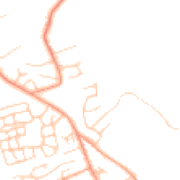 Daytime road noise heatmap for MK17 8XQ