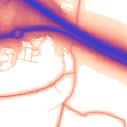 Daytime road noise heatmap for MK17 8XW