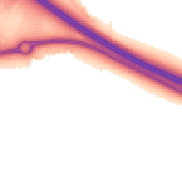 Night-time road noise heatmap for MK17 8XW