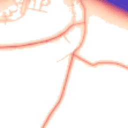 Daytime road noise heatmap for MK17 8YZ