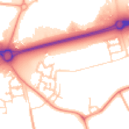 Daytime road noise heatmap for MK17 8ZE