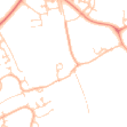 Daytime road noise heatmap for MK17 8ZL