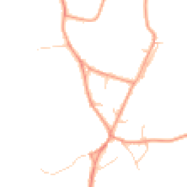 Daytime road noise heatmap for MK17 9AG