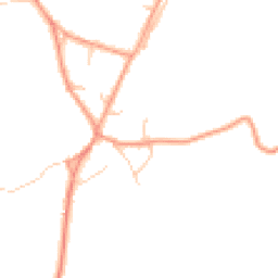 Daytime road noise heatmap for MK17 9AL