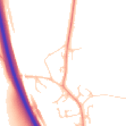 Daytime road noise heatmap for MK17 9BT