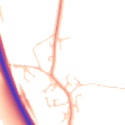 Daytime road noise heatmap for MK17 9DA