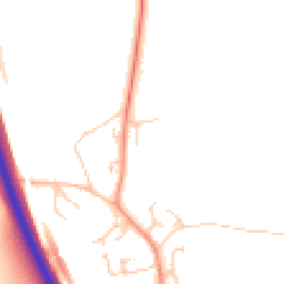 Daytime road noise heatmap for MK17 9DF