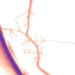Daytime road noise heatmap for MK17 9DJ
