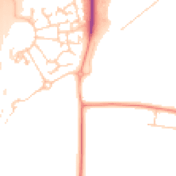 Daytime road noise heatmap for MK17 9FH