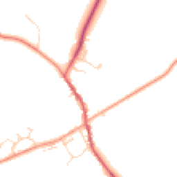 Daytime road noise heatmap for MK17 9FJ