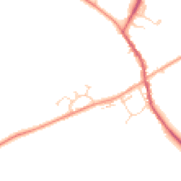 Daytime road noise heatmap for MK17 9FS