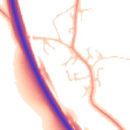 Daytime road noise heatmap for MK17 9FT