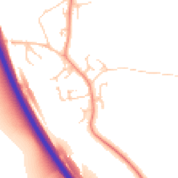 Daytime road noise heatmap for MK17 9FW