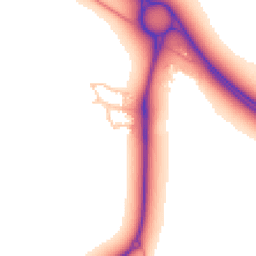 Daytime road noise heatmap for MK17 9GD