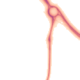 Night-time road noise heatmap for MK17 9GE