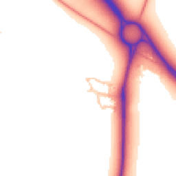 Daytime road noise heatmap for MK17 9GF