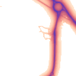 Daytime road noise heatmap for MK17 9GL